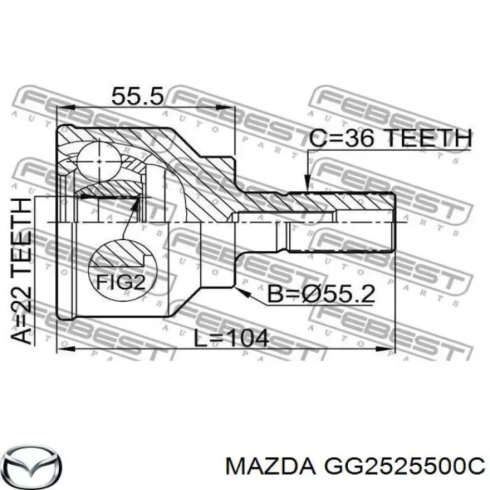 GG2525500C Mazda