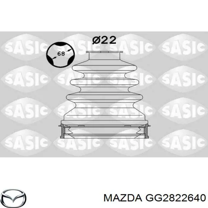 Fuelle, junta homocinética interna izquierda del semieje delantero Mazda GG2822640 precio, desde 14,58 EUR