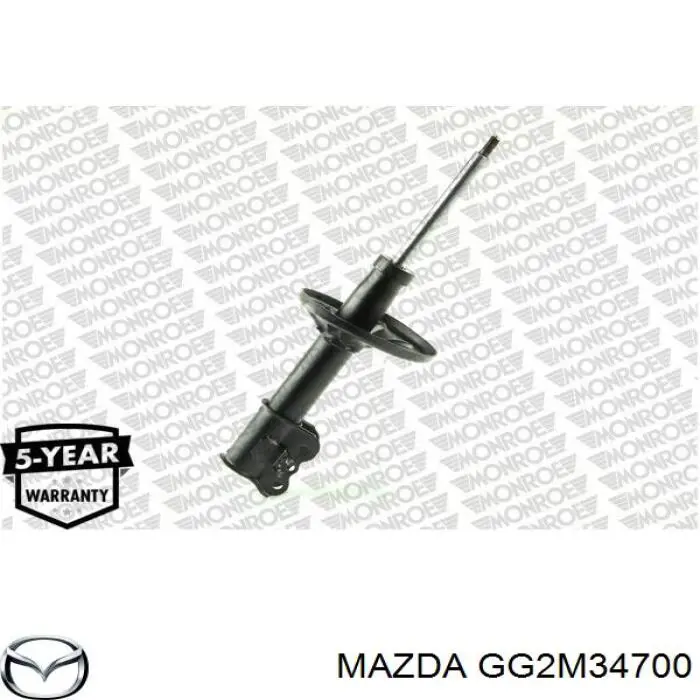 GG2M34700 Mazda amortiguador delantero derecho