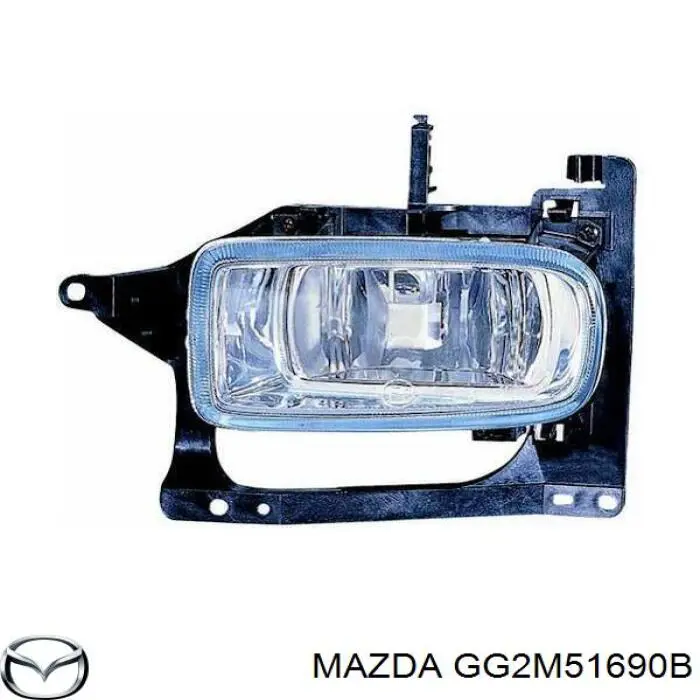 GG2M51690B Mazda luz antiniebla izquierdo