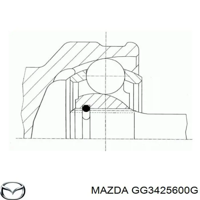 GG3425600G Mazda junta homocinética exterior delantera