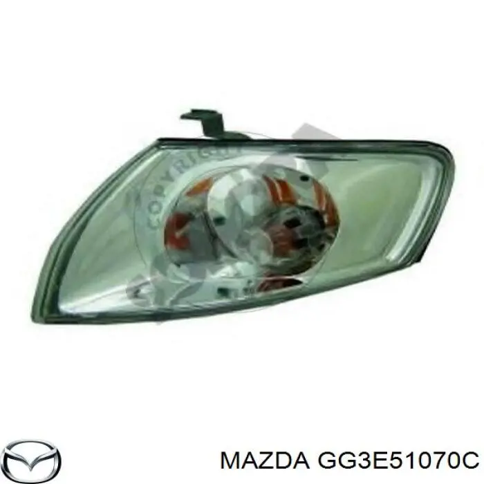 GG3E51070C Mazda piloto intermitente izquierdo