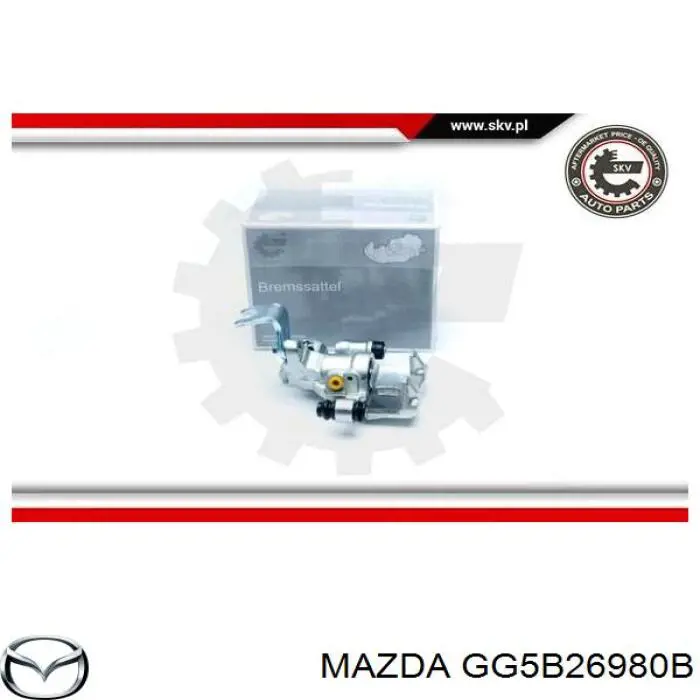 Comprar GG5B26980B Mazda Pinza de freno trasera derecha