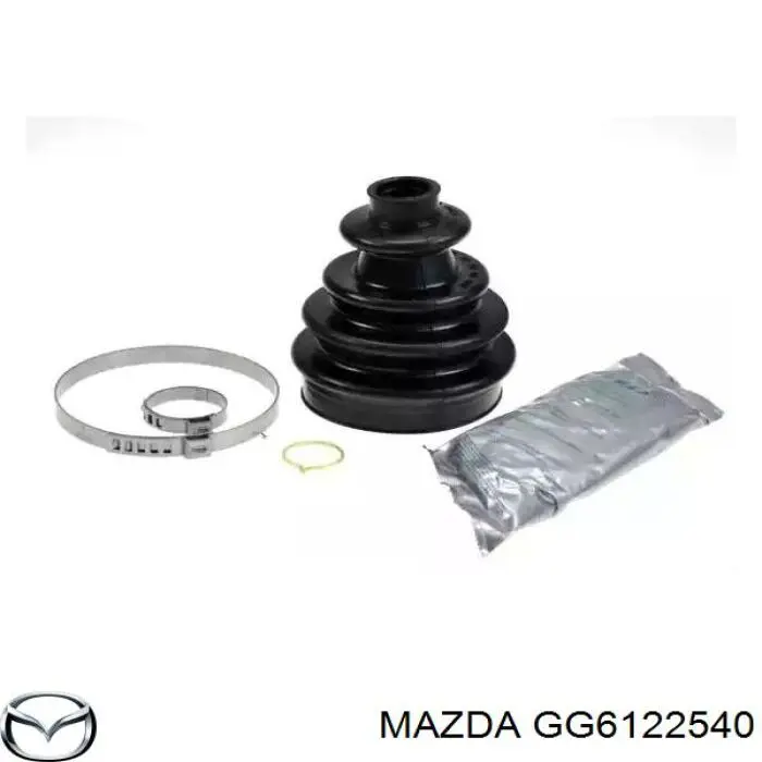 GG6122540 Mazda fuelle, árbol de transmisión delantero interior