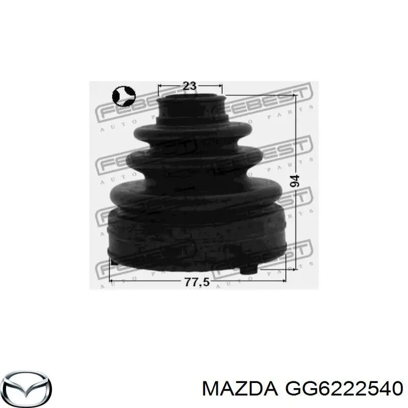 Fuelle transmisión delantero exterior Mazda GG6222540 precio, desde 26,53 EUR