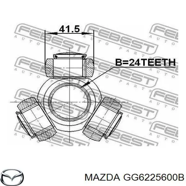 GG6225600B Mazda árbol de transmisión delantero derecho