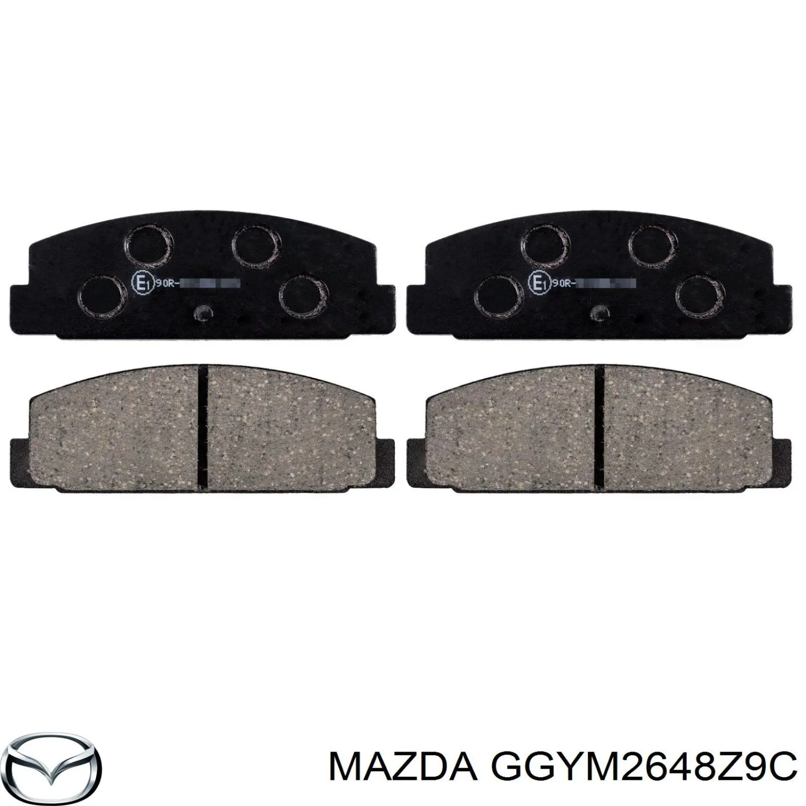 GGYM2648Z9C Mazda pastillas de freno traseras