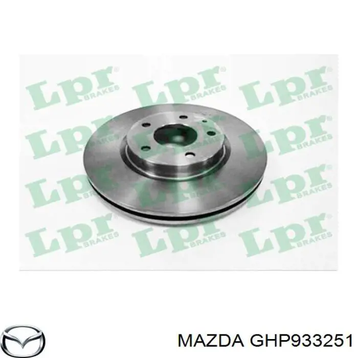 GHP933251 Mazda disco de freno delantero