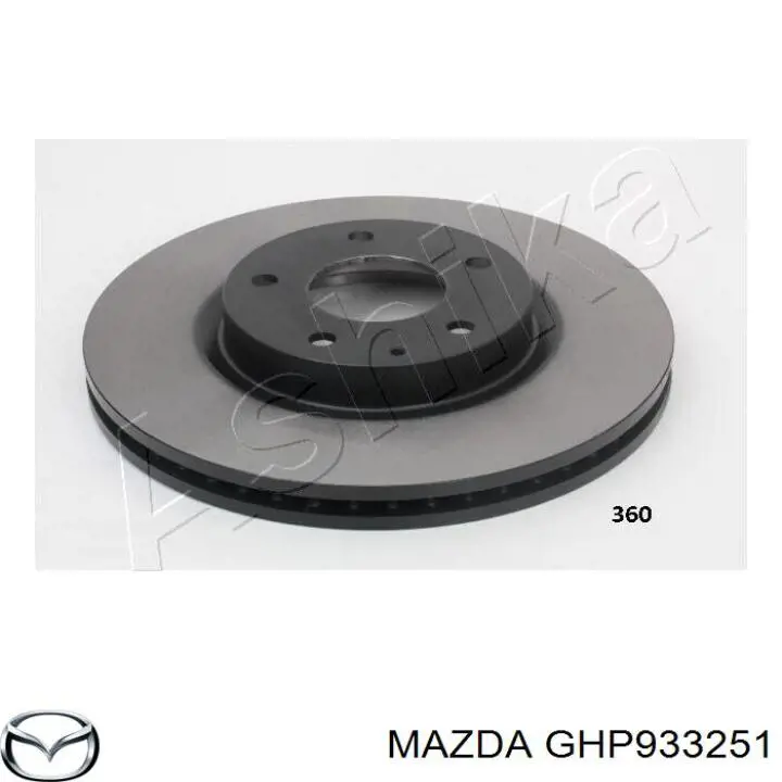 Frenos delanteros Mazda GHP933251 precio, desde 44,12 EUR