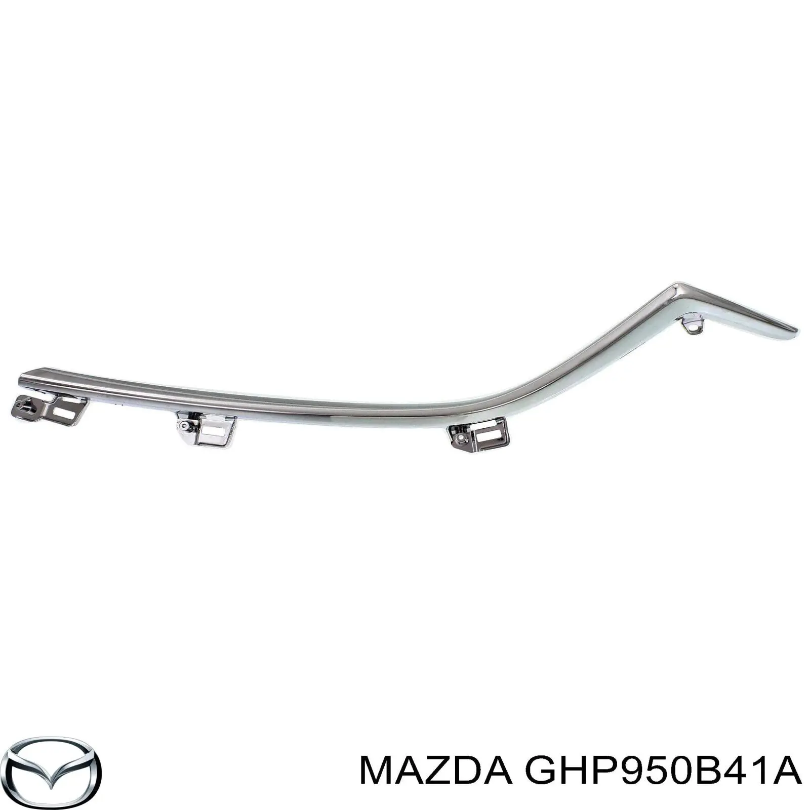 GHP950B41A Mazda moldura de rejilla de radiador derecha