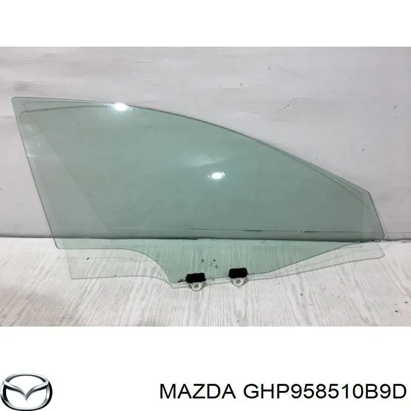 GHP958510A9D Mazda luna de puerta delantera derecha