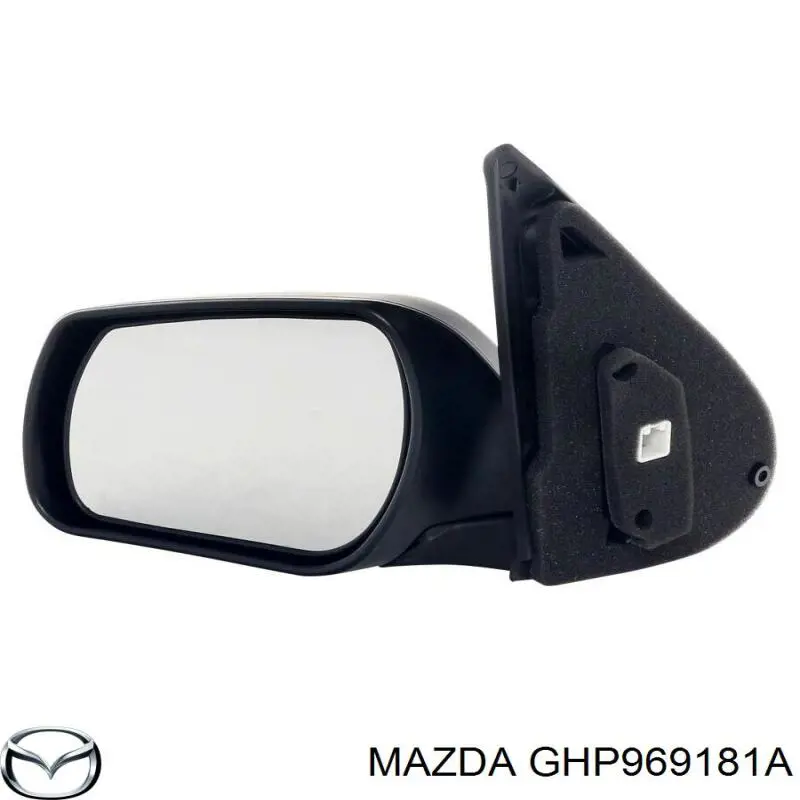 GHP969181E Mazda espejo retrovisor izquierdo