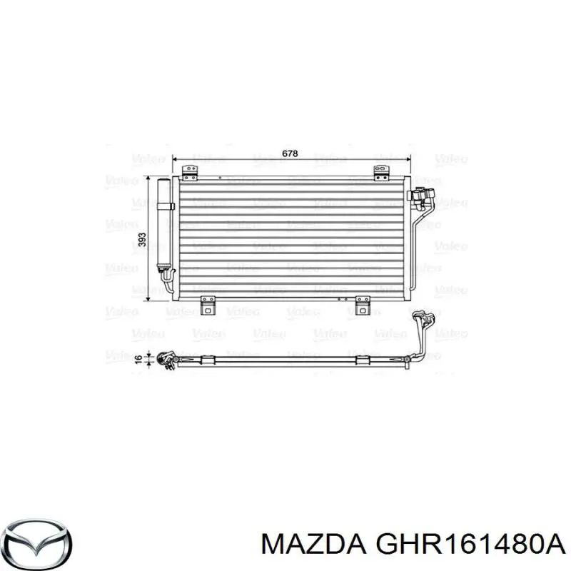 GHR161480A Mazda condensador aire acondicionado