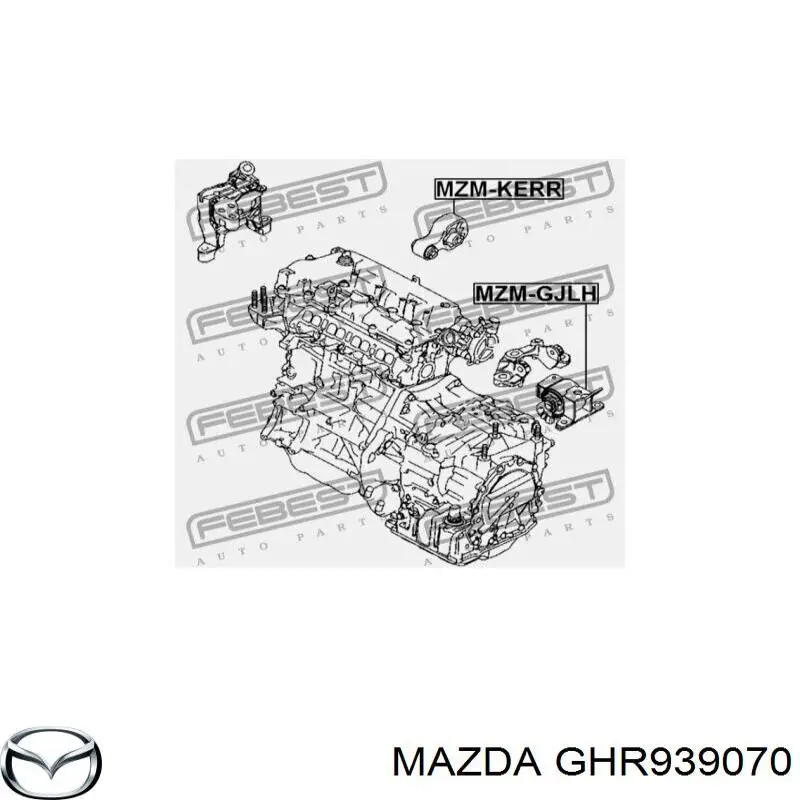 GHR939070 Mazda soporte motor izquierdo