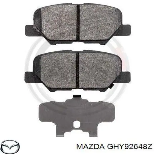 GHY92648Z Mazda pastillas de freno traseras