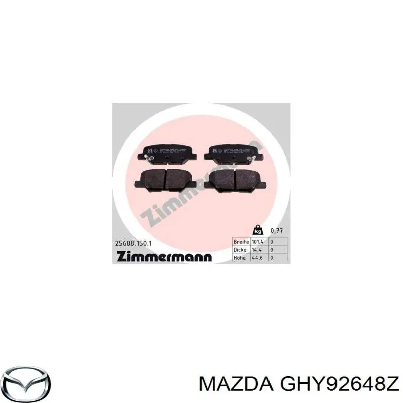 Pastillas traseras de freno Mazda GHY92648Z precio, desde 20,63 EUR