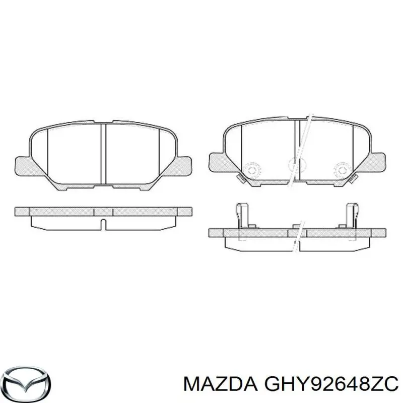 Pastillas de freno traseras Mazda 6 GJ, GL