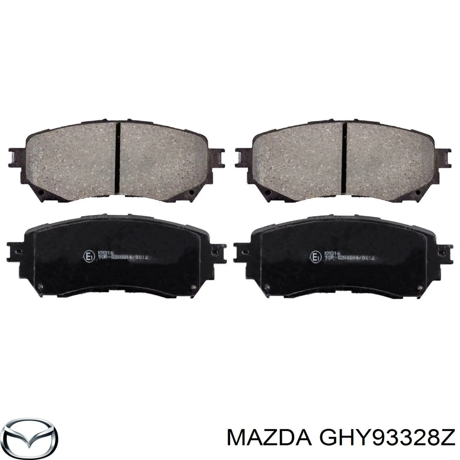 GHY93328Z Mazda pastillas de freno delanteras