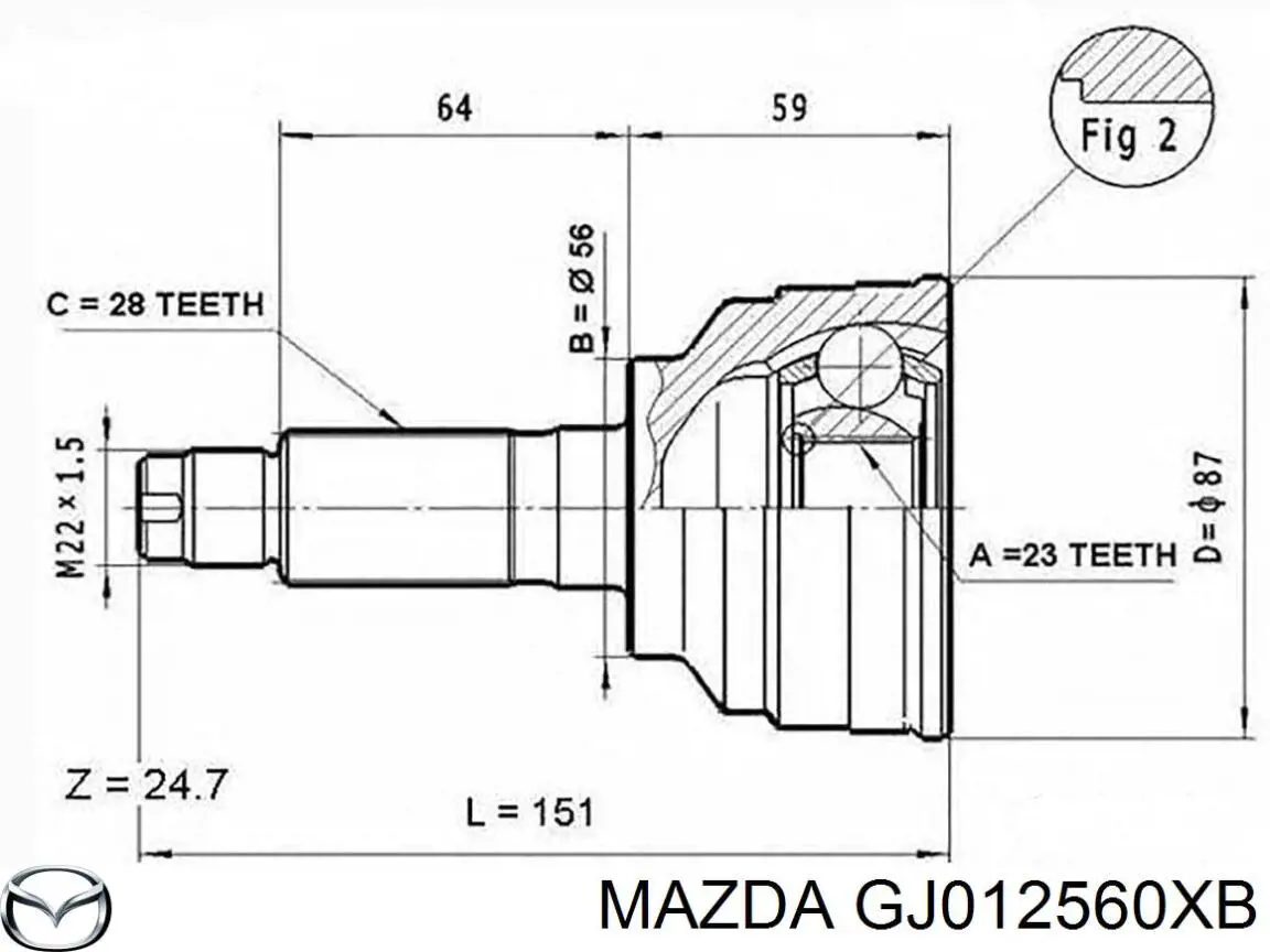 GJ012560XB Mazda