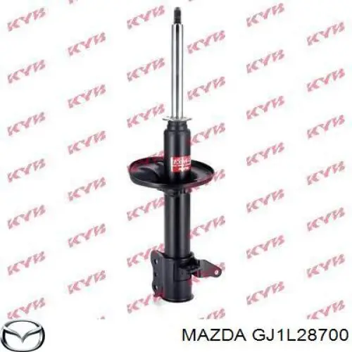 GJ1L28700 Mazda amortiguador trasero derecho