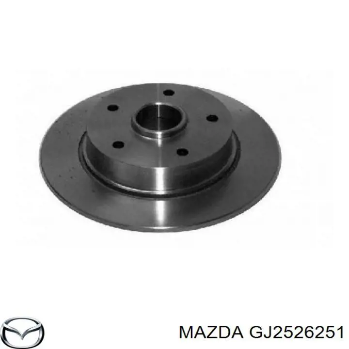 GJ2526251 Mazda disco de freno trasero