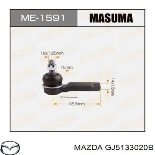 Muñón del eje, soporte de rueda, delantero derecho para Mazda 626 (GV)