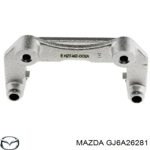 GJ6A26281 Mazda soporte, pinza de freno trasera