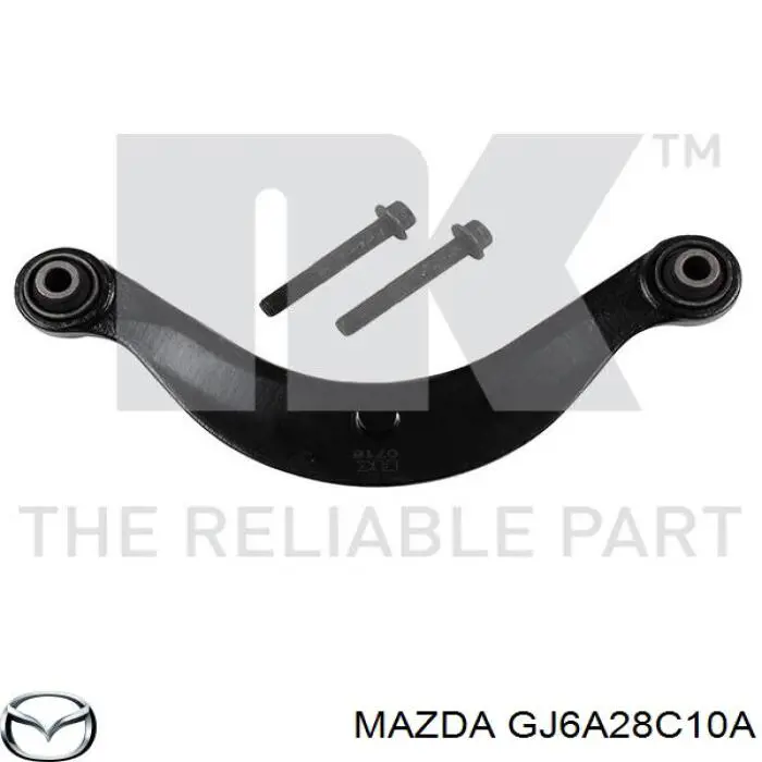GJ6A28C10A Mazda brazo suspension inferior trasero izquierdo/derecho