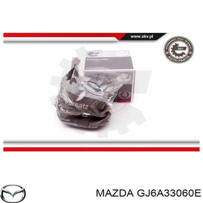 GJ6A33060E Mazda cubo de rueda delantero