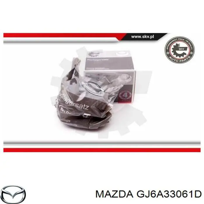 GJ6A33061D Mazda cubo de rueda delantero