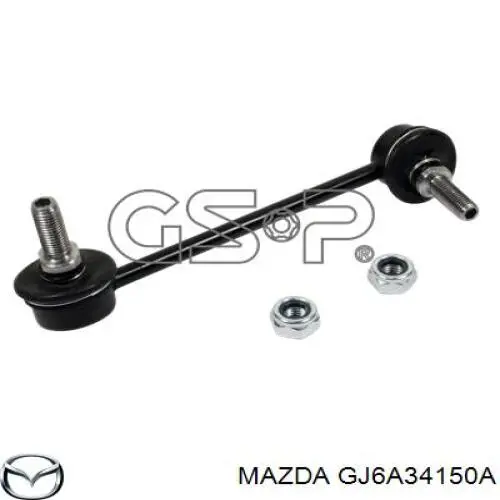 Bieleta estabilizadora delantera derecha GJ6A34150A Mazda