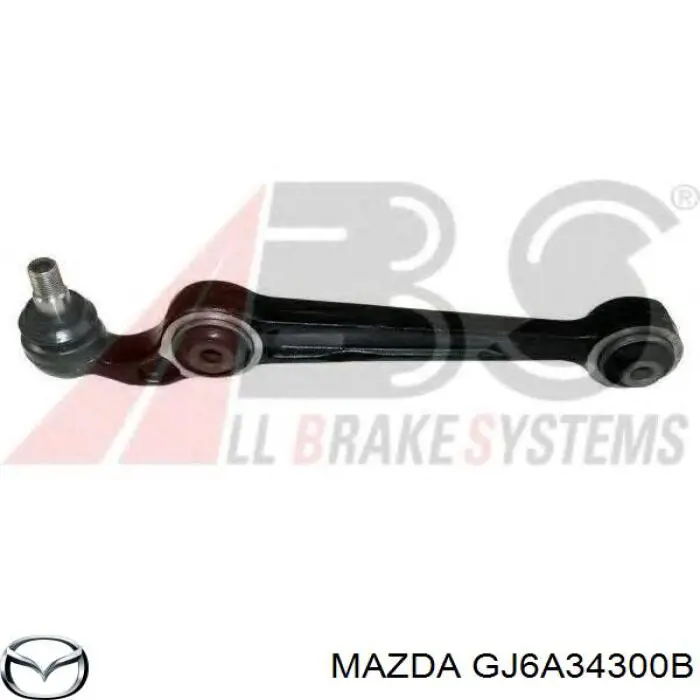 GJ6A34300B Mazda barra oscilante, suspensión de ruedas delantera, inferior izquierda/derecha