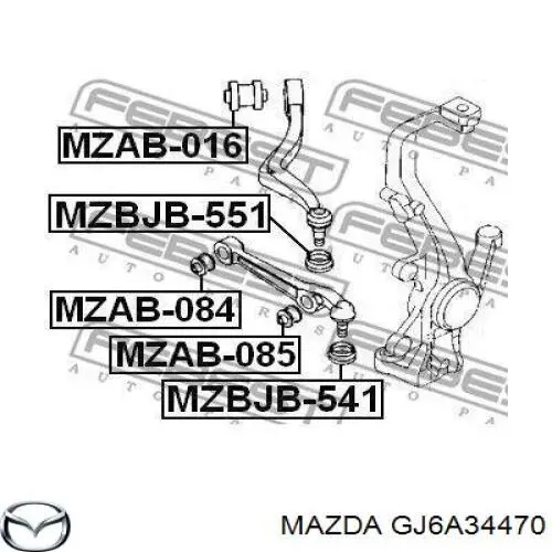 Silentblock de brazo de suspensión Mazda GJ6A34470 precio, desde 9,38 EUR