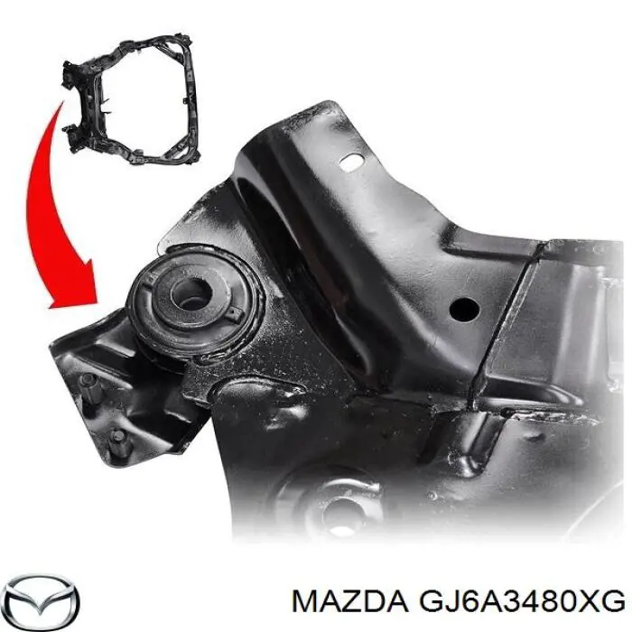 Subchasis delantero soporte motor delantero para Mazda 6 (GG)
