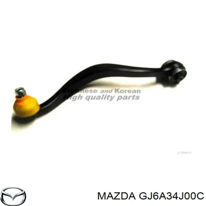 GJ6A34J00C Mazda barra oscilante, suspensión de ruedas delantera, inferior derecha