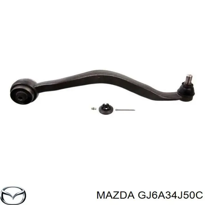 GJ6A34J50C Mazda barra oscilante, suspensión de ruedas delantera, inferior izquierda