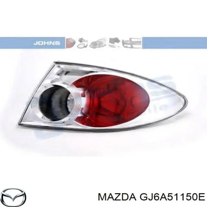 Piloto trasero exterior derecho Mazda GJ6A51150E precio, desde 50,97 EUR