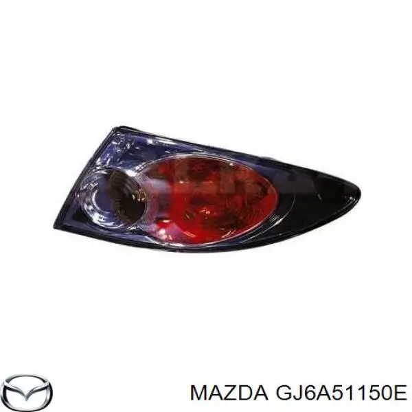 GJ6A51150E Mazda piloto posterior exterior derecho