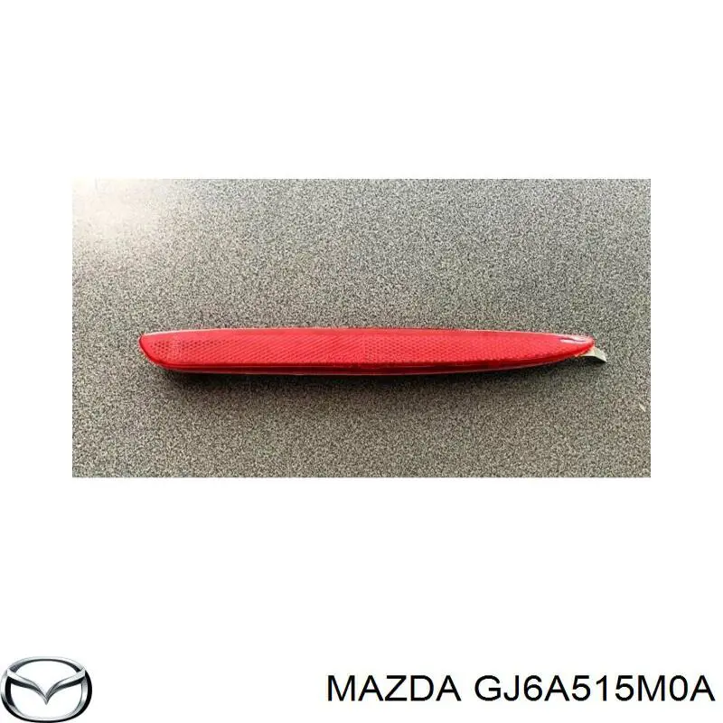 Comprar GJ6A515M0A Mazda Reflector trasero izquierdo del parachoques