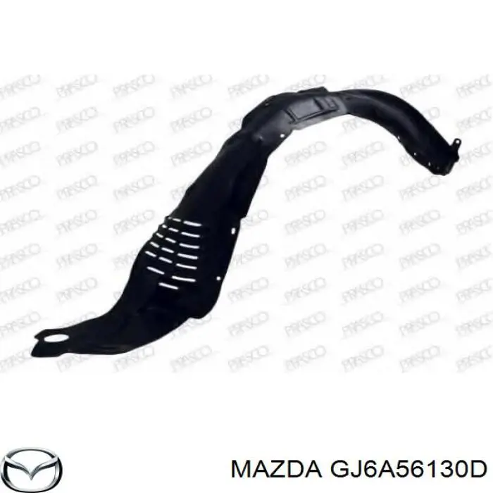 Guardabarros interior derecho, aleta delantera Mazda GJ6A56130D precio, desde 16,84 EUR