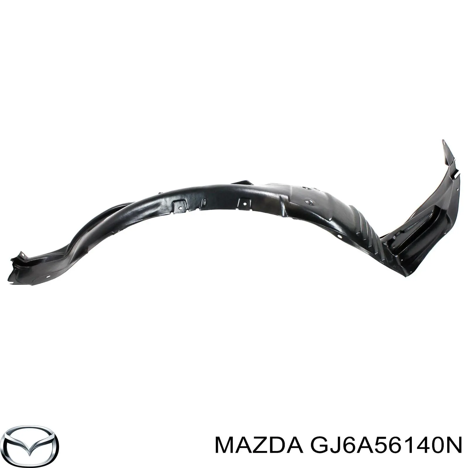 Guardabarros interior, aleta delantera, izquierdo para Mazda 6 (GG)