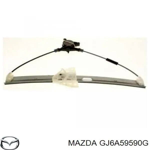 GJ6A59590G Mazda mecanismo de elevalunas, puerta delantera izquierda