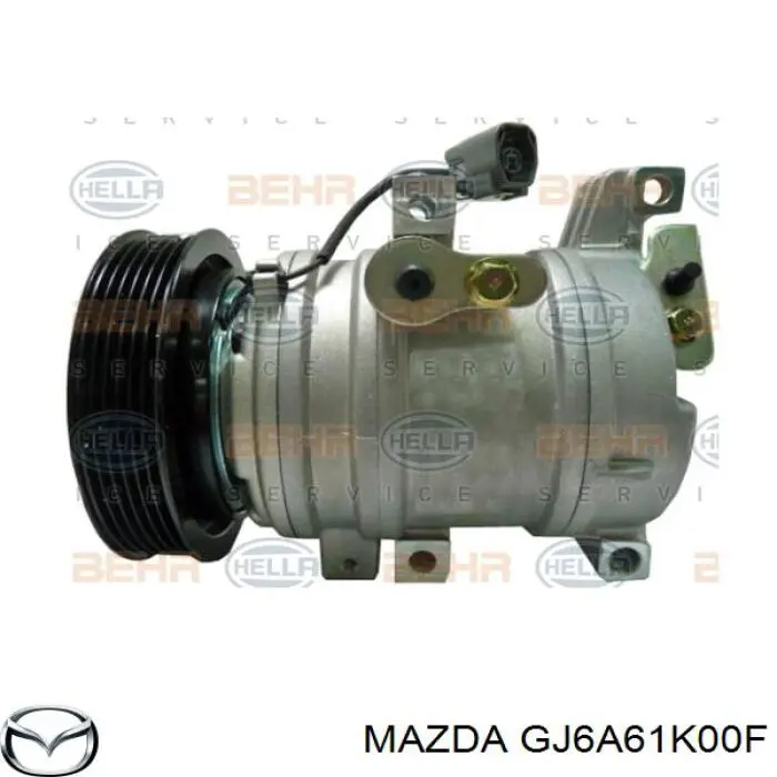 GJ6A61K00F Mazda compresor de aire acondicionado