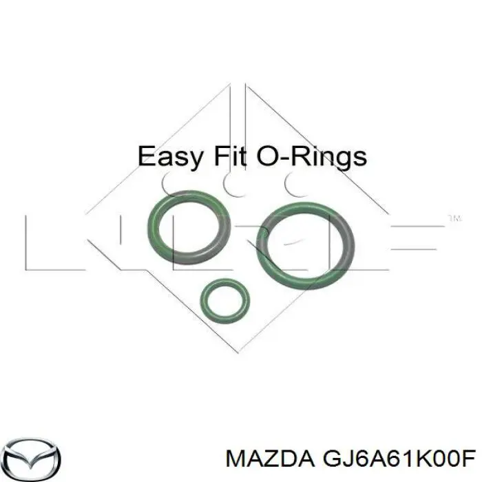 Compresor de aire acondicionado GJ6A61K00F Mazda