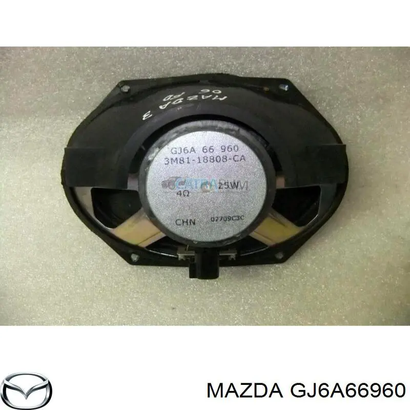 Altavoz de la puerta delantera GJ6A66960 Mazda