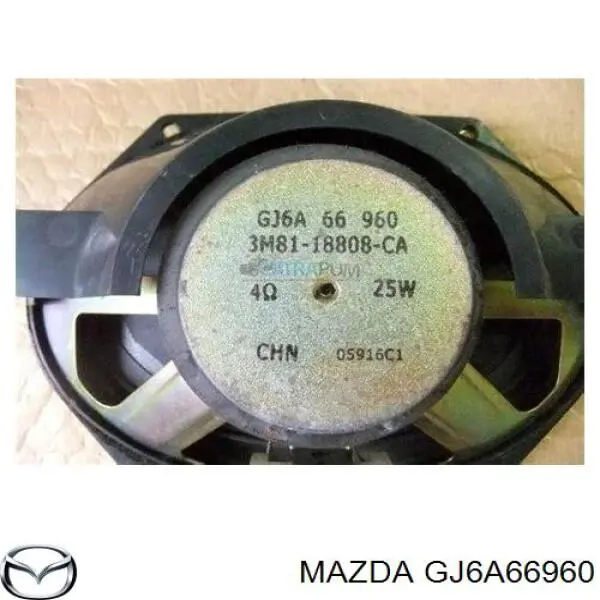 Altavoz de puerta delantera para Mazda 6 (GG)