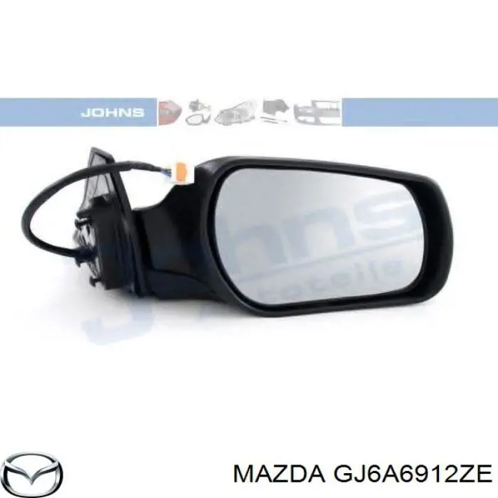Espejo retrovisor derecho Mazda GR2F6912ZB precio, desde 56,63 EUR
