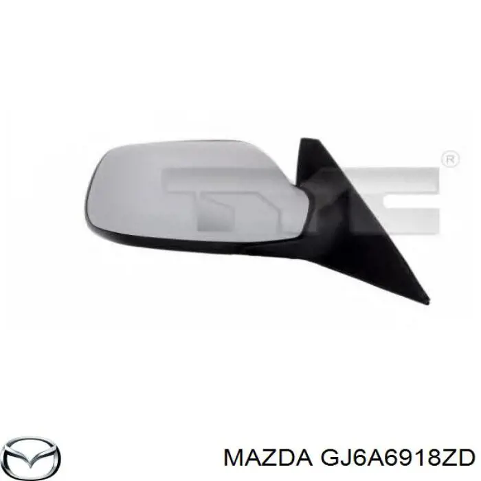 GJ6A6918ZD Mazda espejo retrovisor izquierdo