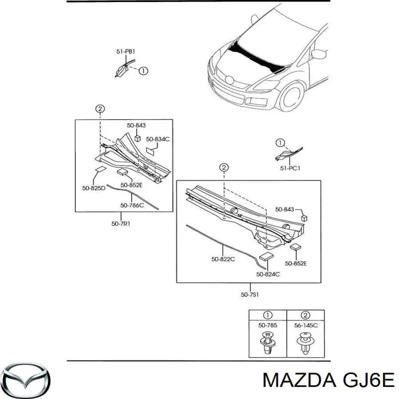 Comprar GJ6E Mazda Cremallera