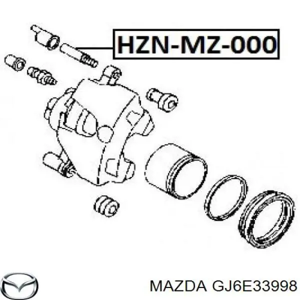 Guía de la pinza de freno delantera Mazda GJ6E33998 precio, desde 5,10 EUR